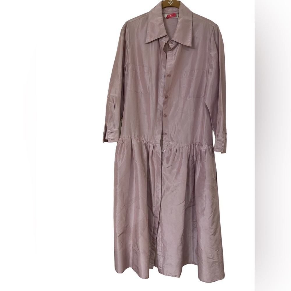 RICKIE Freeman Teri Jon Lavender silk dress 14
